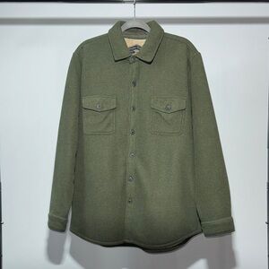 Freedom Foundry Men's Olive Green Shirt Jacket Size L